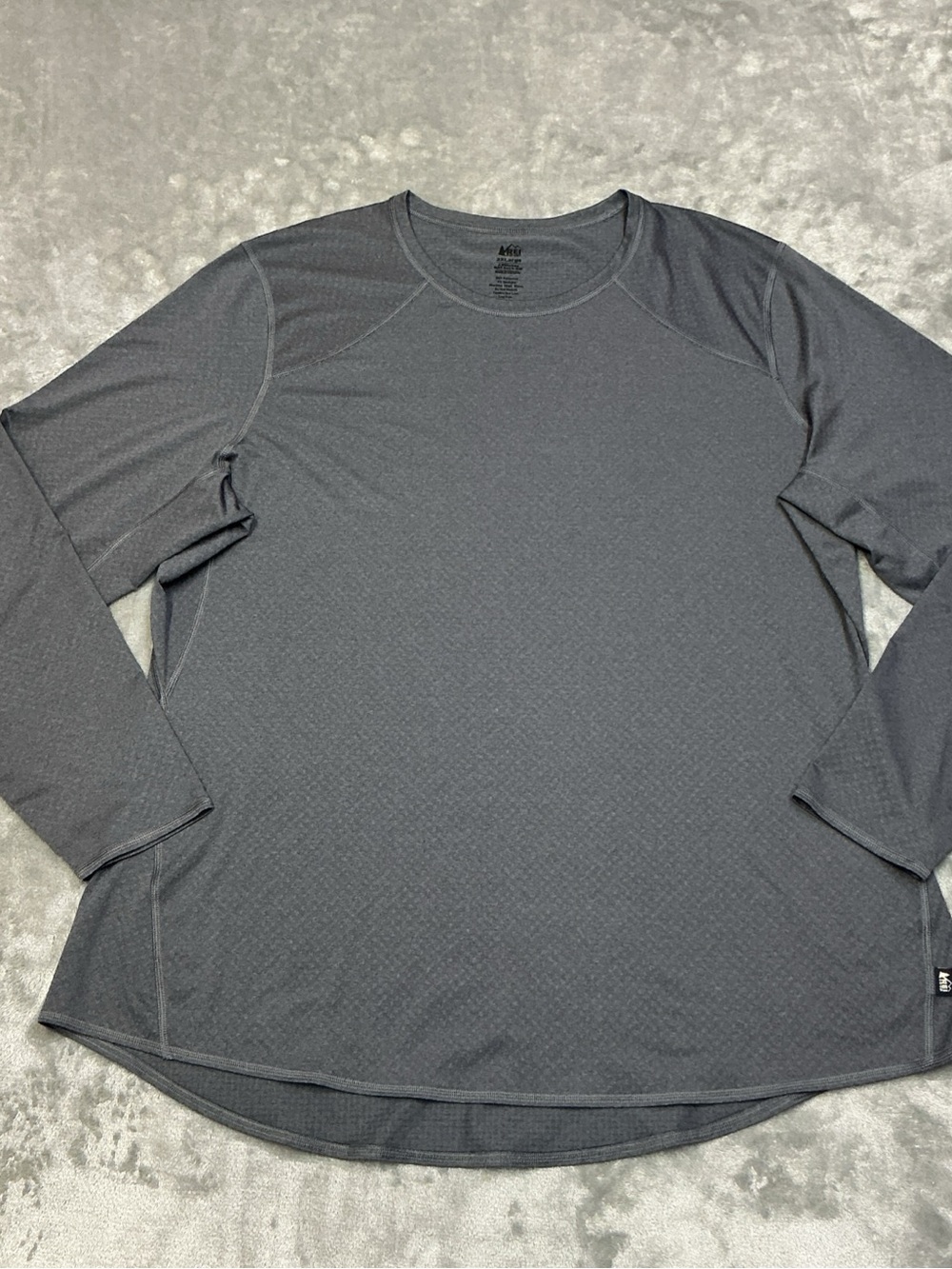 REI Co-Op Lightweight L/S Crew Plus Asphalt/Castlerock Womens 2XL base layer NEW